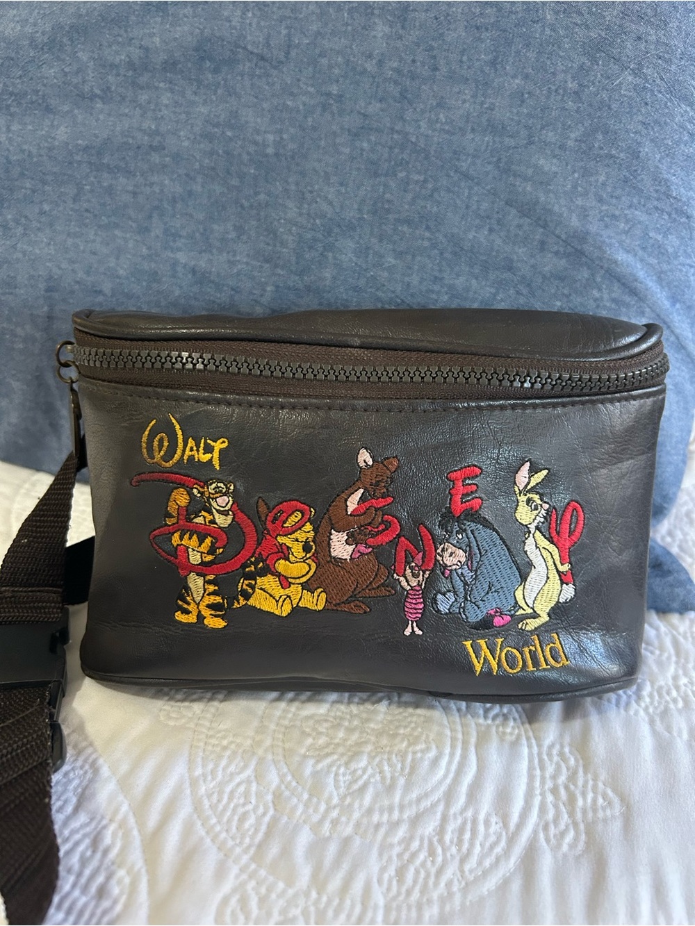 Vintage 90s Walt Disney Winnie the Pooh Small Belt Bag Fanny Bum Sling Bag